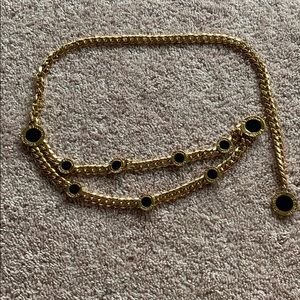 Gorgeous vintage St. John Gold and Black belt